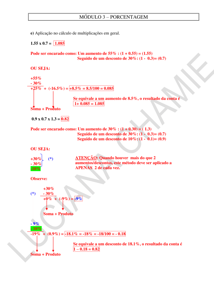 MODULO 3 - PORCENTAGEM - WEB2016-07